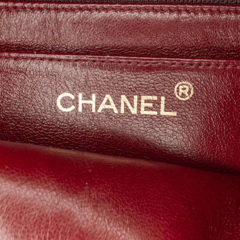 Chanel Timeless Mini Square Jersey Black Logo | Sell your designer bag