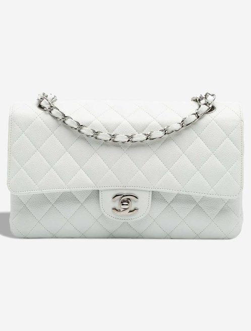 Chanel Timeless Medium Caviar White Front | Sell your designer bag