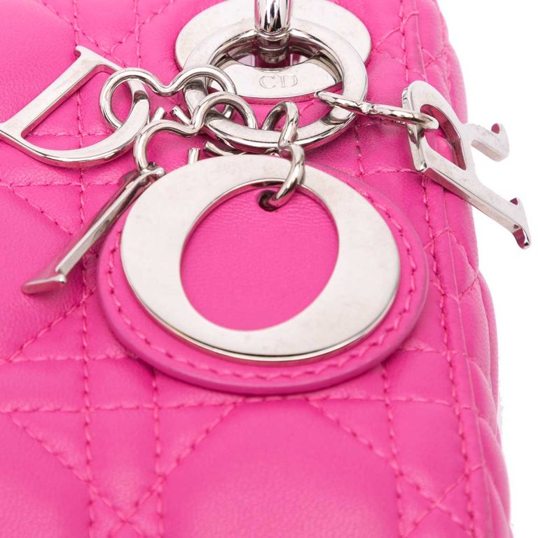 Dior Lady Micro Lamb Pink Closing System | Sell your designer bag