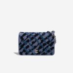 Chanel Wallet On Chain Denim / Velvet Blue Front | Sell your designer bag
