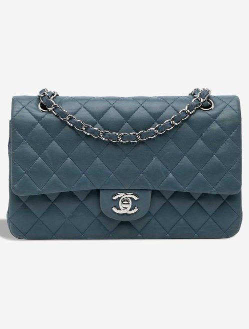 Chanel Timeless Medium Lamb Blue Front | Sell your designer bag