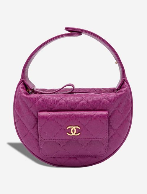 Chanel Timeless Hobo Caviar Purple Front | Sell your designer bag