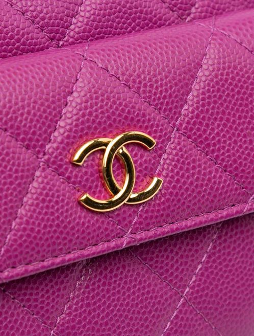 Chanel Timeless Hobo Caviar Purple Closing System | Sell your designer bag