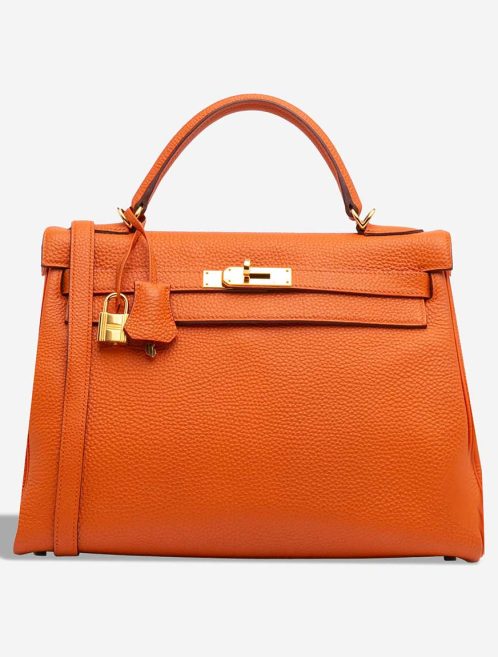 Hermès Kelly 32 Togo Orange H Front | Sell your designer bag