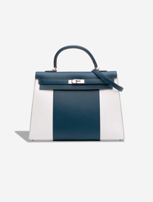 Hermès Kelly Flag 35 Epsom Colvert / White Front | Sell your designer bag
