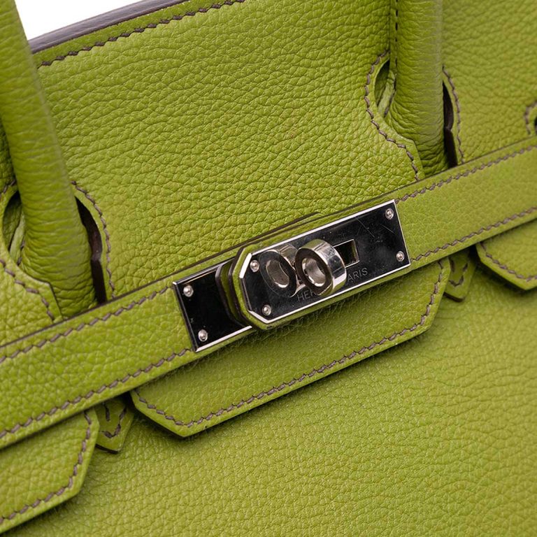 Hermès Birkin 30 Togo Vert Chartreuse Closing System | Sell your designer bag