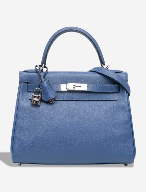 Hermès Kelly 28 Togo Bleu Paradise / Rouge Tomate Front | Sell your designer bag