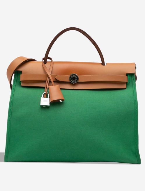 Hermès Herbag 31 Toile / Vache Hunter Bambou Front | Sell your designer bag