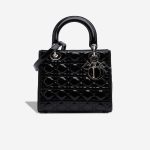 Dior Lady Medium Patent Black Front | Sell your designer bag