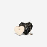 Chanel Timeless Heart Double Bag Small Patent Black / Beige Front | Sell your designer bag