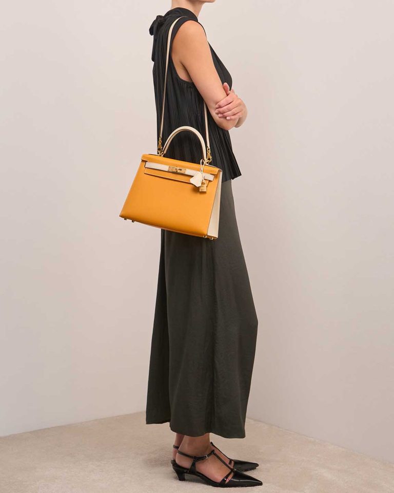 Hermès Kelly HSS 28 Epsom Jaune d'Or / Nata Front | Sell your designer bag