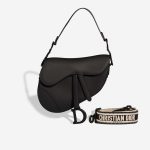 Dior Saddle Medium Calf Black Front | Sell your designer bag