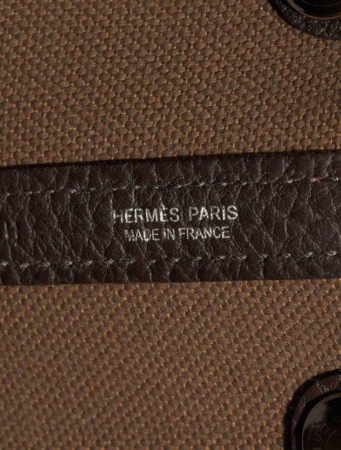 Hermès Garden Party 30 Toile Militaire / Veau Négonda Toundra / Ébène Logo | Sell your designer bag
