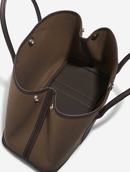 Hermès Garden Party 30 Toile Militaire / Veau Négonda Toundra / Ébène Inside | Sell your designer bag