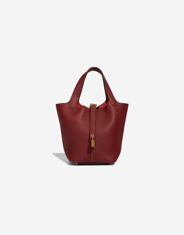 Hermès Picotin 18 Taurillon Clémence Rouge H Front | Sell your designer bag