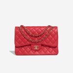 Chanel Timeless Jumbo Lamb Red Front | Sell your designer bag