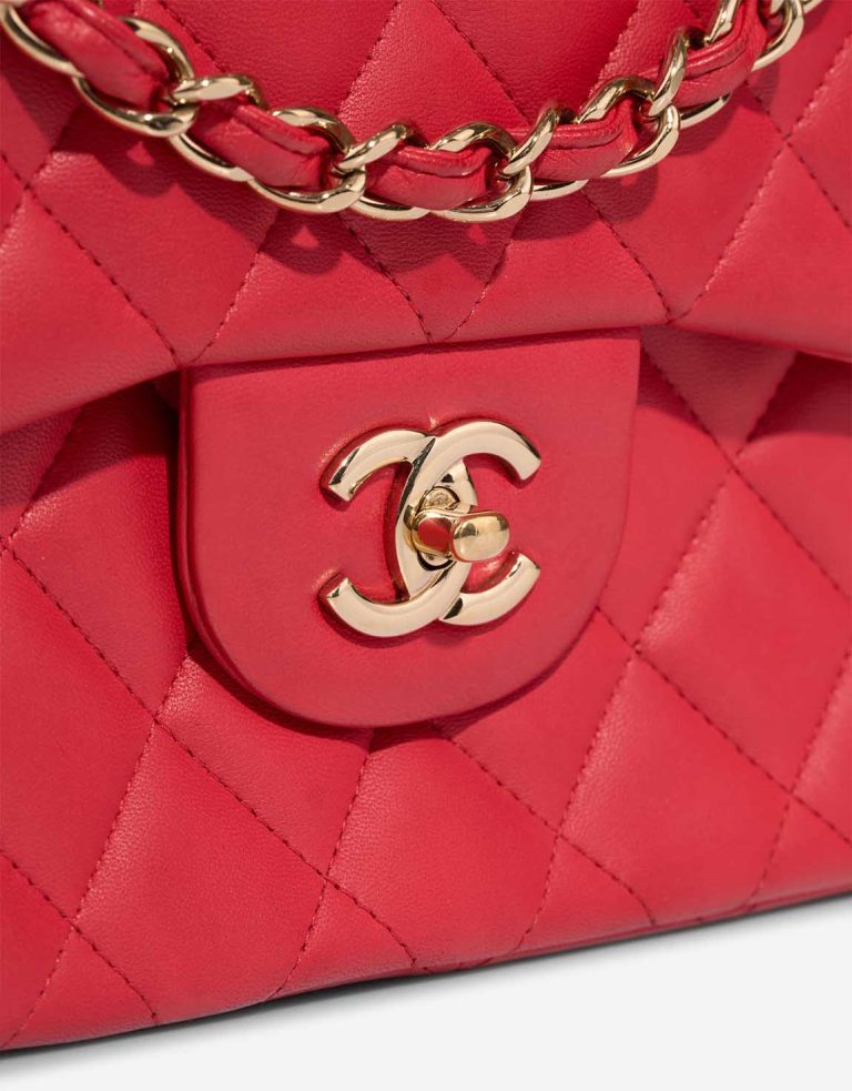 Chanel Timeless Jumbo Lamb Red Closing System | Sell your designer bag