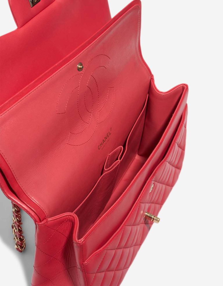 Chanel Timeless Jumbo Lamb Red Inside | Sell your designer bag