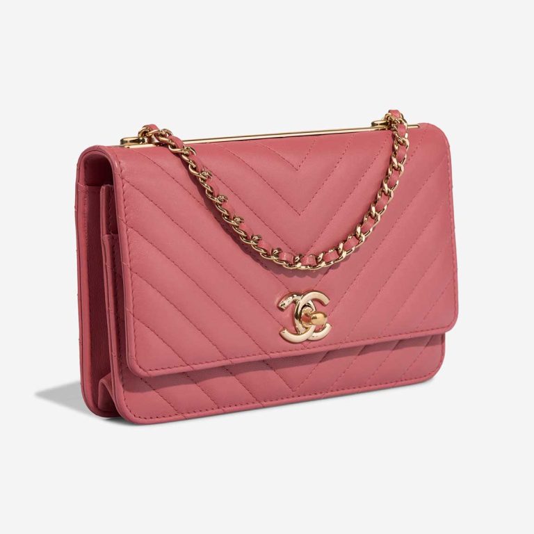 Chanel Trendy CC Wallet On Chain Lamb Rose | Sell your designer bag