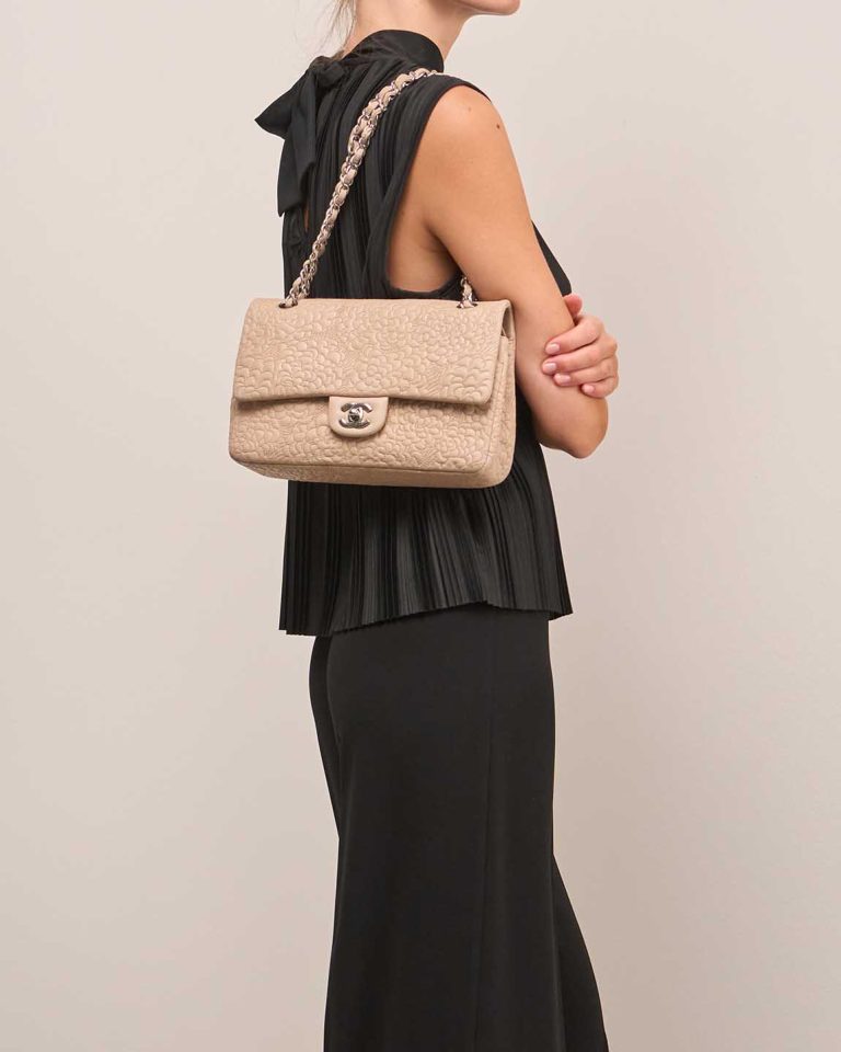 Chanel Timeless Camellia Medium Lamb Light Pink Front | Sell your designer bag