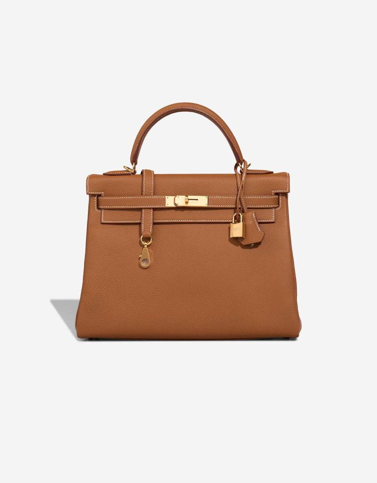 Hermès Kelly 32 Togo Gold Front | Sell your designer bag