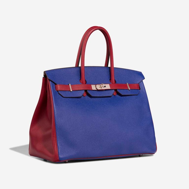 Hermès Birkin HSS 35 Epsom Bleu Électrique / Rouge H / Bordeaux | Sell your designer bag