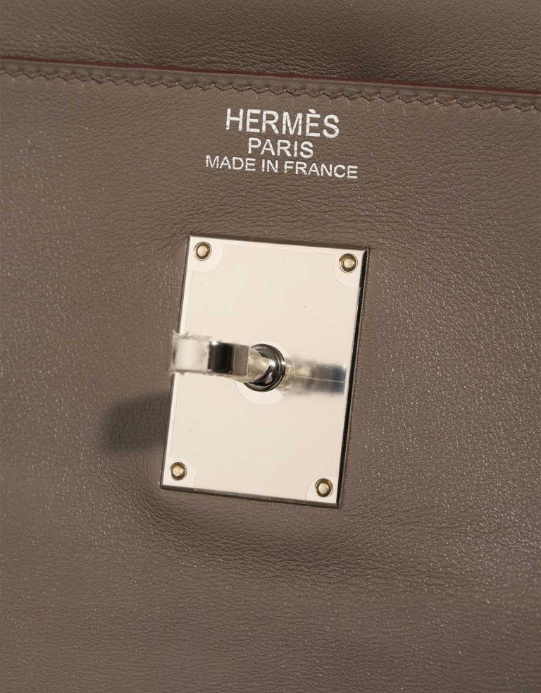 Hermès Kelly 50 Veau Sikkim Gris Tourterelle Logo | Sell your designer bag