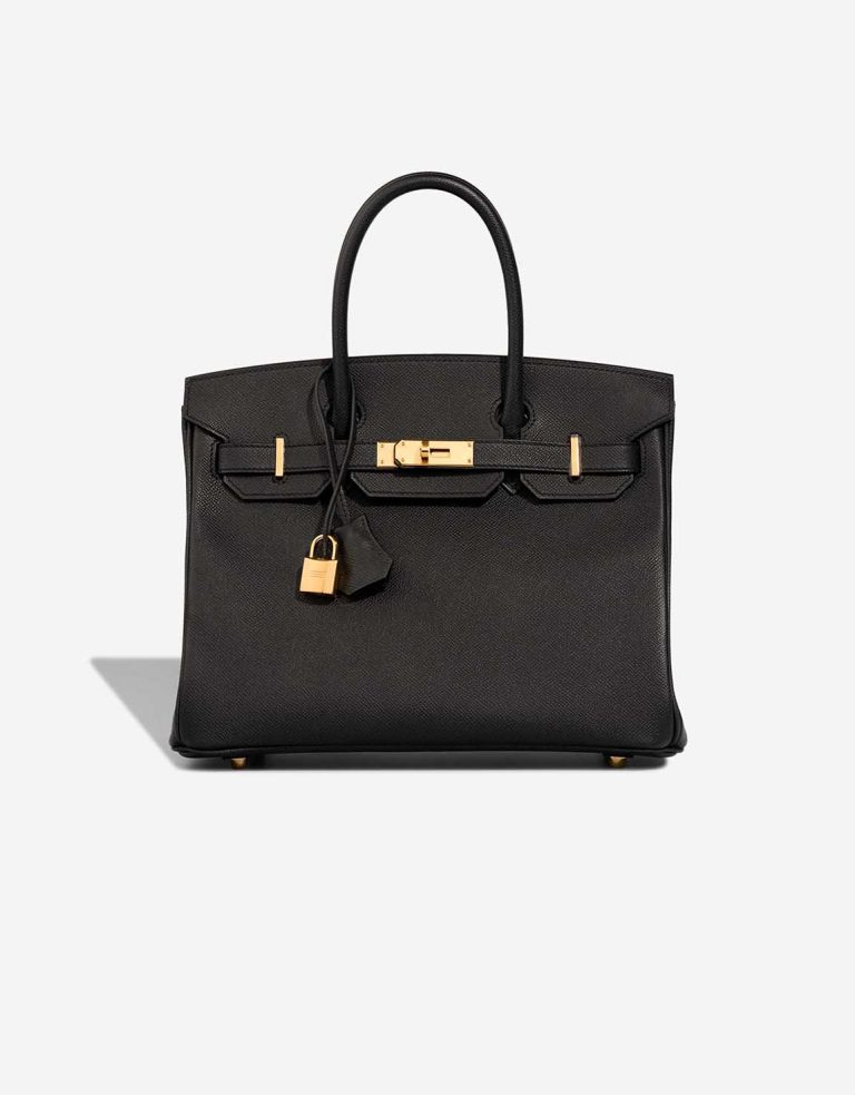 Hermès Birkin 30 Epsom Black Front | Sell your designer bag