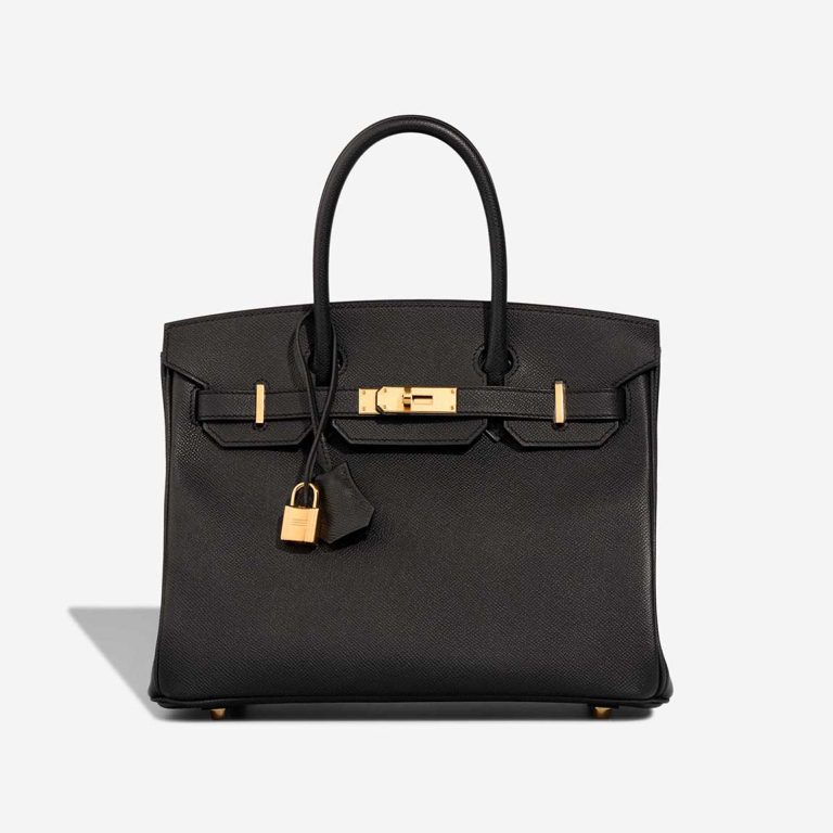 Hermès Birkin 30 Epsom Black Front | Sell your designer bag