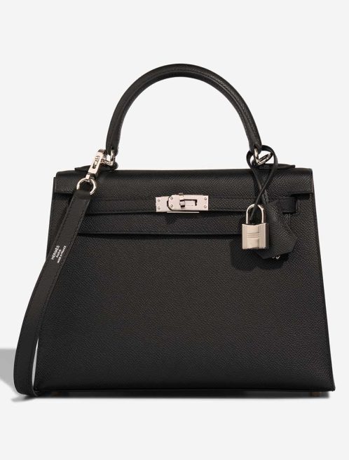 Hermès Kelly 25 Epsom Black Front | Sell your designer bag
