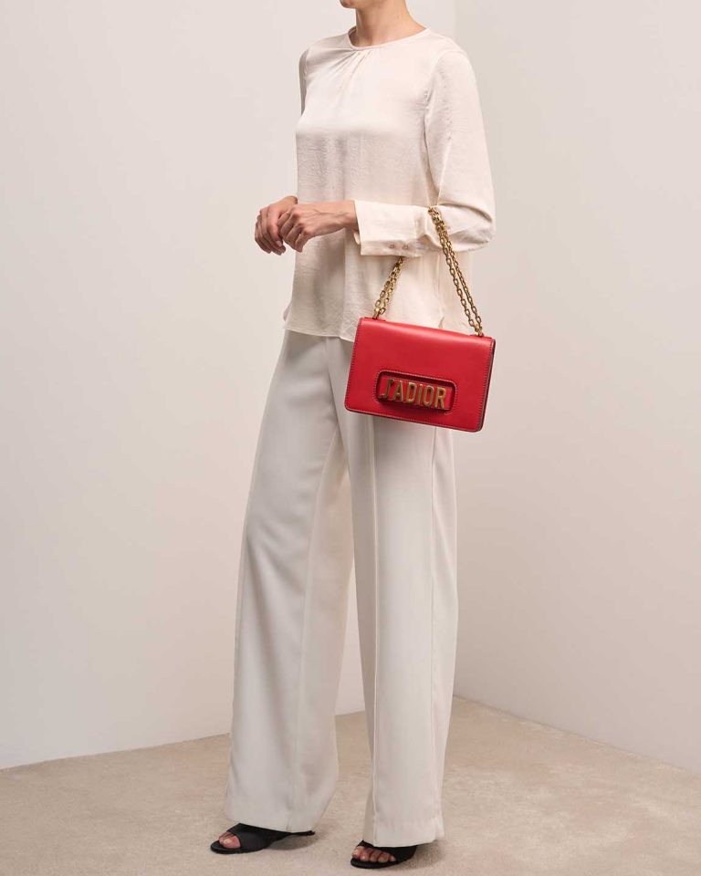 Dior J'Adior Medium Calf Red Front | Sell your designer bag