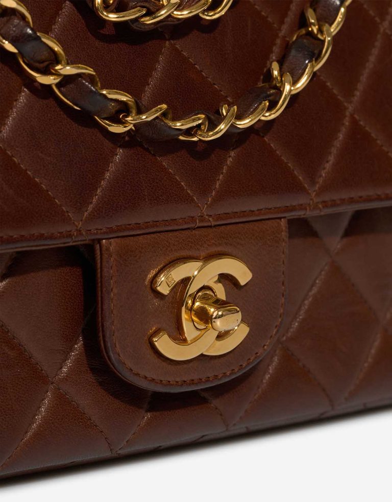 Chanel Timeless Medium Lamb Brown Closing System | Sell your designer bag