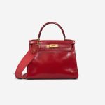 Hermès Kelly 28 Box Calf Rouge Vif Front | Sell your designer bag