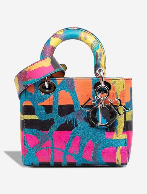 Dior Lady Chris Martin Small Calf Pink / Orange / Blue Front | Sell your designer bag