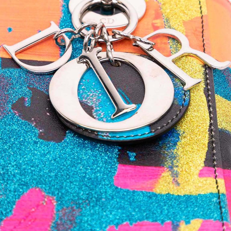Dior Lady Chris Martin Small Calf Pink / Orange / Blue Closing System | Sell your designer bag