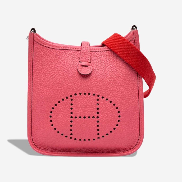 Hermès Evelyne 16 Taurillon Clémence Rose Azalée Front | Sell your designer bag