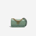 Chanel 19 Wallet On Chain Lamb Green Front | Sell your designer bag