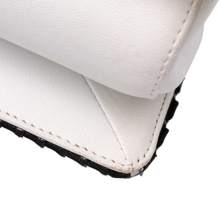 Chanel Timeless Crystal Pearl Flap Bag Lamb Black Signs of wear | Sell your designer bag