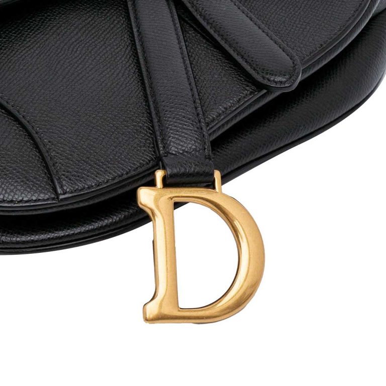 Dior Saddle Mini Calf Black Closing System | Sell your designer bag