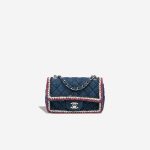 Chanel Timeless Mini Rectangular Denim / Tweed Blue / White / Red Front | Sell your designer bag