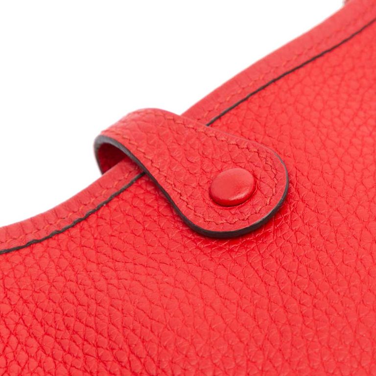 Hermès Evelyne 16 Taurillon Clémence Rouge Tomate Closing System | Sell your designer bag