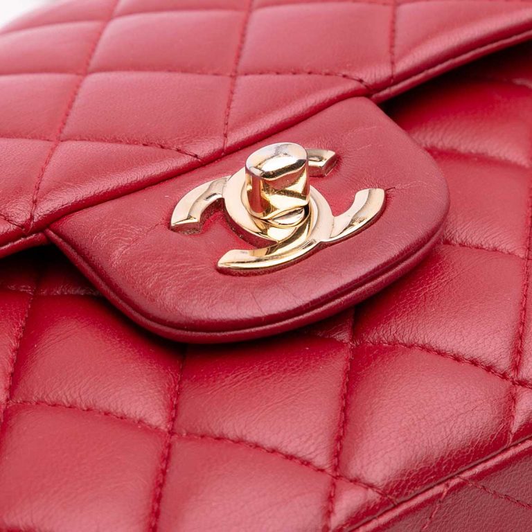 Chanel Timeless Medium Lamb Red Closing System | Sell your designer bag