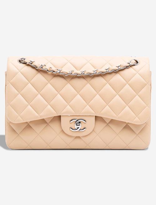 Chanel Timeless Jumbo Lamb Beige Front | Sell your designer bag