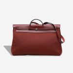 Hermès Herbag 50 Toile / Vache Hunter Sienne / Rouge H Front | Sell your designer bag