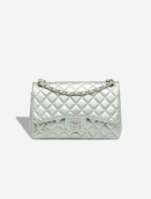 Chanel Timeless Jumbo Lamb Silver Front | Sell your designer bag