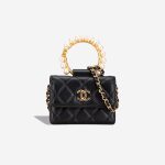 Chanel Clutch with Chain Lamb Black Front | Sell your designer bag