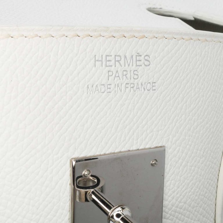 Hermès Birkin 35 Togo White Logo | Sell your designer bag