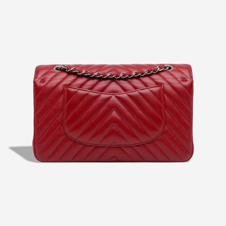 Chanel Timeless Chevron Medium Caviar Red | Sell your designer bag