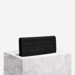 Hermès Birkin Shadow Cut Clutch Swift Black Front | Sell your designer bag