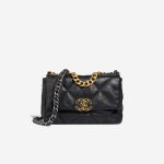Chanel 19 Flap Bag Lamb Dark Blue Front | Sell your designer bag